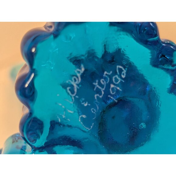 Vintage 1992 Blue Bird of Happiness Figurine With Bud Vase - Picture 5 of 6